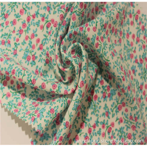 100%ECO rayon poplin printed fabric for garment printed